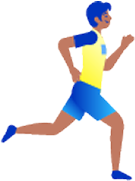 男性が走っているイラスト