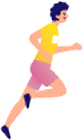 男性が走っているイラスト
